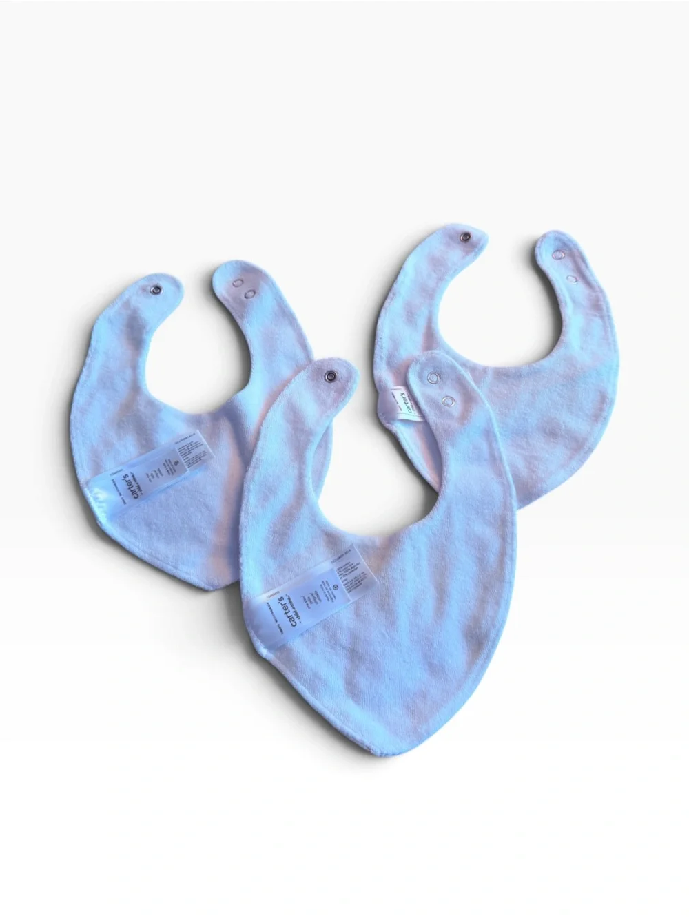 Baby Bibs Mixed Lot of 10 Mixed Blue, Orange, Tan, White